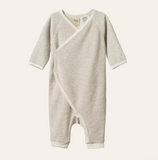 Nature Baby Kimono Stretch and grow Terry Nettle Pinstripe