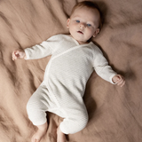 Nature Baby Kimono Stretch and grow Terry Nettle Pinstripe