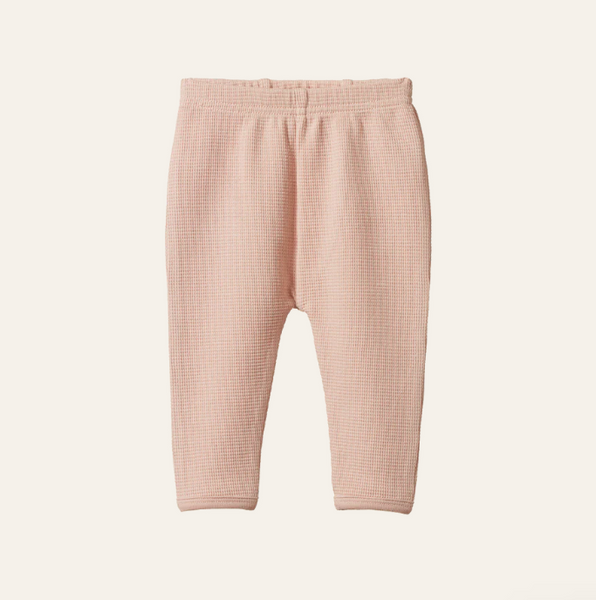 Nature Baby Selby Waffle Pants Rose Dust