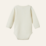 Nature Baby Henley L/S Bodysuit Waffle Natural