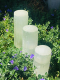 Crystal Universe Selenite Column Lamp Small