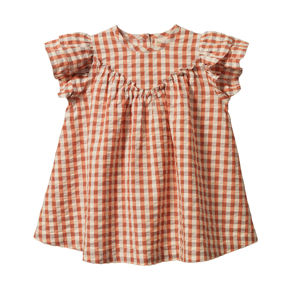 Nature Baby Una Dress - Dandelion Gingham