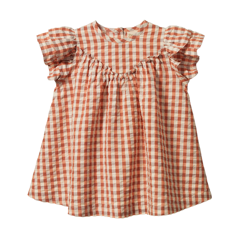 Nature Baby Una Dress - Dandelion Gingham