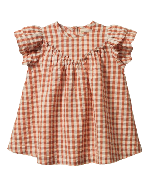 Nature Baby Una Dress - Dandelion Gingham
