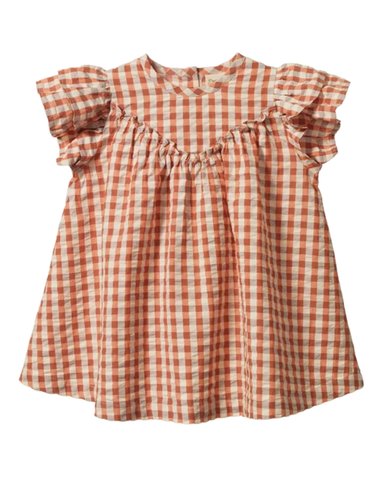 Nature Baby Una Dress - Dandelion Gingham