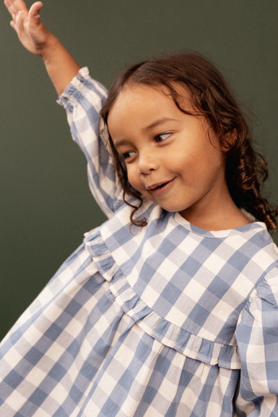 Nature Baby Nora Dress Bluebelle Check