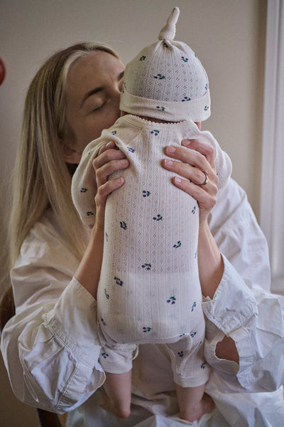 Nature Baby L/S Bodysuit Pointelle Winter Berry