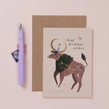 Sister Paper Co Taurus Birthday Card