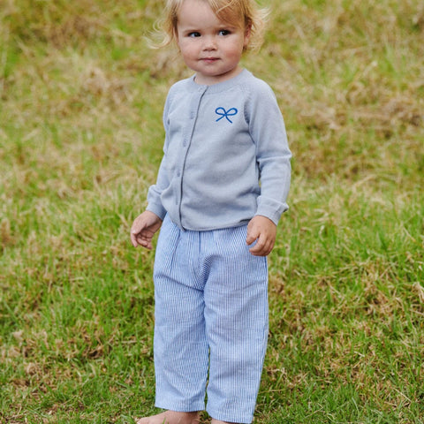 Nature Baby Dae Pants Linen Blue Stripe