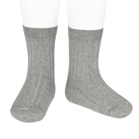 Condor Ankle Ribbed Sock (#221 Alumino)
