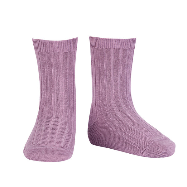 Condor Ankle Ribbed Sock (#675 Amatista - Amethyst)