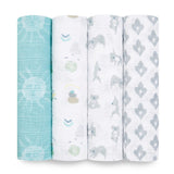 Aden + Anais Classic Muslin 4pk Swaddles Now and Zen