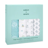 Aden + Anais Classic Muslin 4pk Swaddles Now and Zen