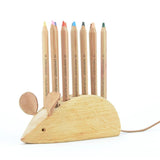 Drei Blatter Wooden Pencil Holder - Mouse 12 Holes