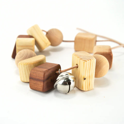 Drei Blatter Natural Wood Pram String