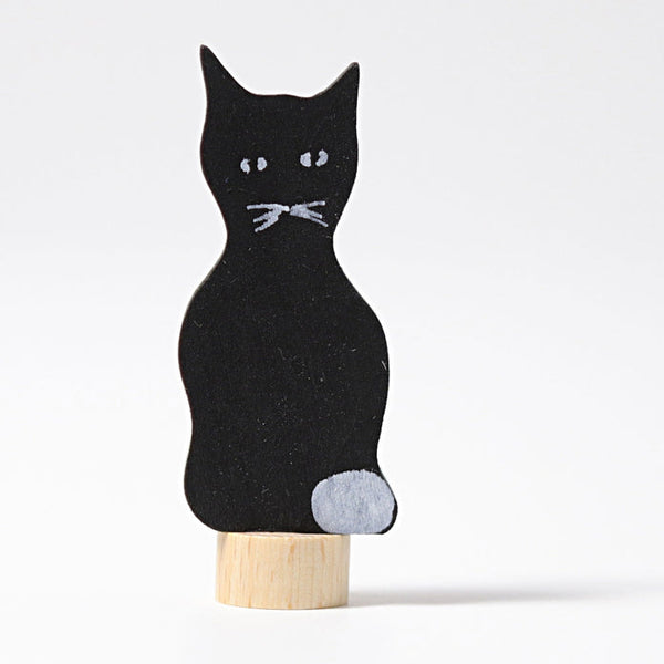 Grimm's Wooden Black Cat Decoration