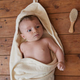 Nature Baby Organic Cotton Hooded Towel Natural