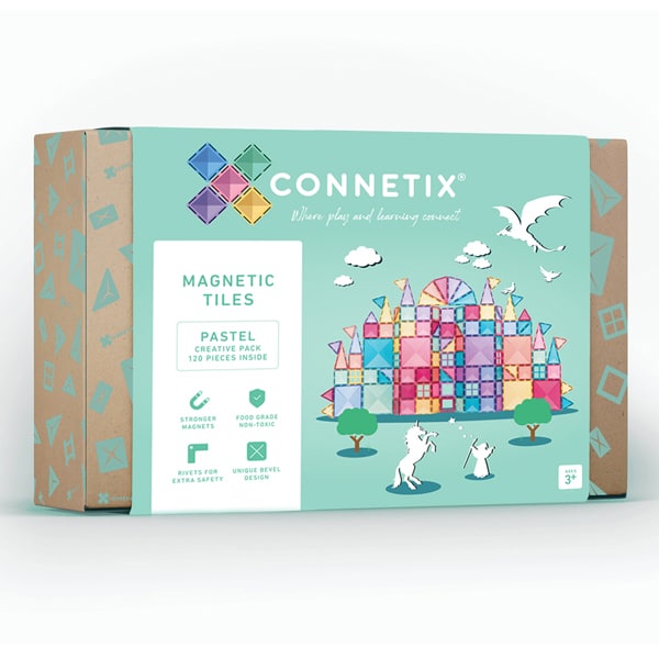 Connetix Tiles - Pastel  Creative Pack 120 Piece