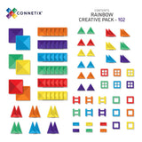 Connetix Tiles - Rainbow Creative Pack 102 piece