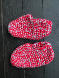 Pre Loved Knitted by Nana booties red