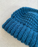 Knitted by Nana Cuff Beanie Coastal Blue