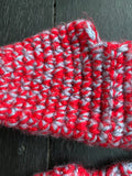 Pre Loved Knitted by Nana booties red