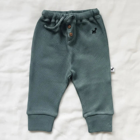 Murphy & Co. Adjustable Fit Waffle Pants - Sage