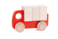 Bajo Truck with Blocks Red ** BACK IN STOCK MARCH 2024 **