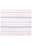 Uimi Molly Double Sided Small Scallop Merino Blanket. Size: Cot. Colour: Salt