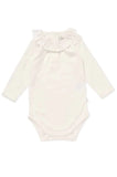 Marquise Heritage Cotton Bodysuit French Knot Collar