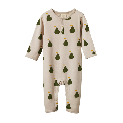 Nature Baby Henley Pyjama Suit Grande Pear