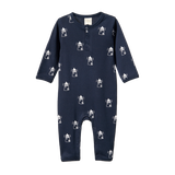 Nature Baby Henley Pyjama Suit Lighthouse