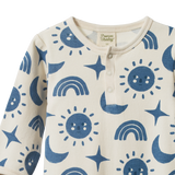 Nature Baby Henley Pyjama Suit Twilight Print