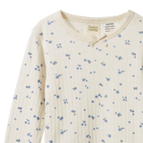 Nature Baby 2pc L/S Pointelle Pyjama Set Daisy Print