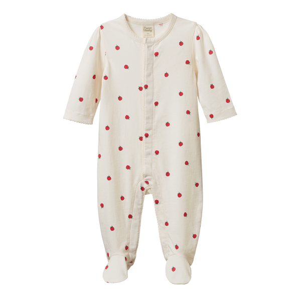 Nature Baby Lucy Suit Raspberry Print