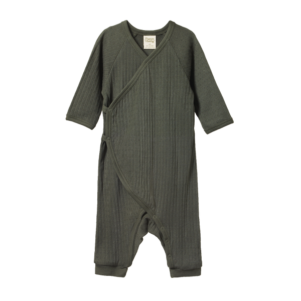 Nature Baby Kimono Pointelle Stretch N Grow Thyme