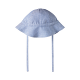 Nature Baby Sunhat Linen Blue Stripe