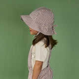 Nature Baby Gingham Sun Hat Twilight Check