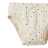 Nature Baby Pointelle Knickers Aster Floral Print