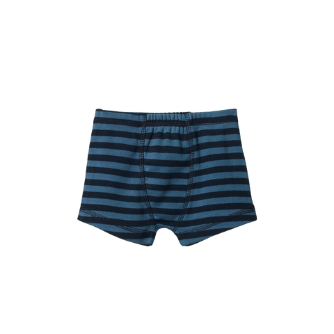 Nature Baby Boxer Short Navy / Teal Sea Stripe