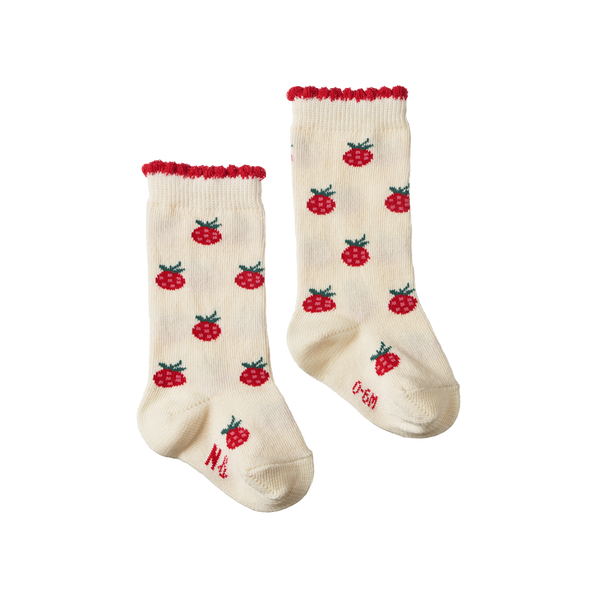 Nature Baby Organic Cotton Socks Raspberries