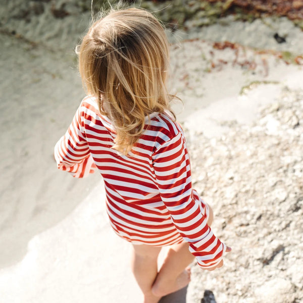 Nature Baby Splash Top Red Sea Stripe