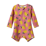 Nature Baby One Piece Bathing Trunks Lemmony Rose Print