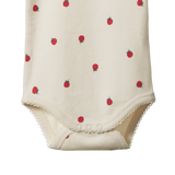 Nature Baby S/S Bodysuit Raspberry Print