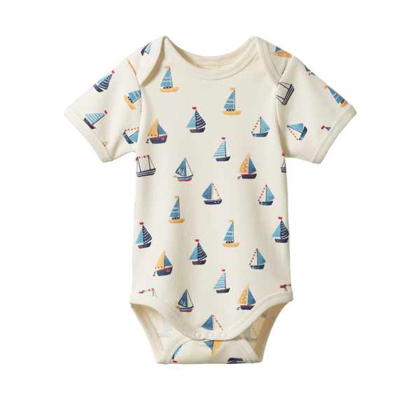 Nature Baby S/S Bodysuit Regatta Print
