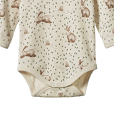 Nature Baby L/S Cotton Bodysuit Rabbitty Print