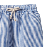 Nature Baby James Shorts Cotton Linen Blue Stripe