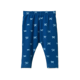 Nature Baby Legging Ribbons Blue Print