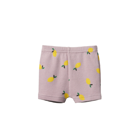 Nature Baby Selby Waffle Shorts - Lilac Lemons