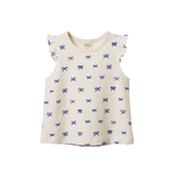 Nature Baby Fleur Tee Ribbons Print